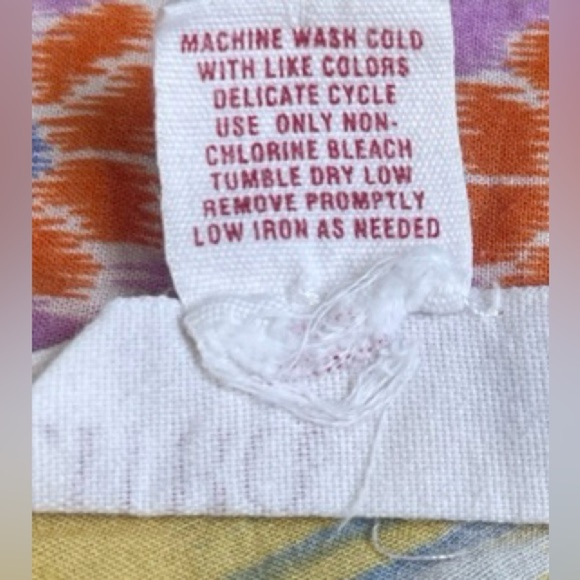 Lilka for Anthropologie Ikat Floral Print Sleeveless Cotton Dress - Size XS - Picture 8 of 9